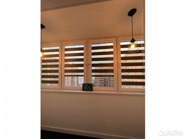 Рулонные шторы день ночь зебра F568