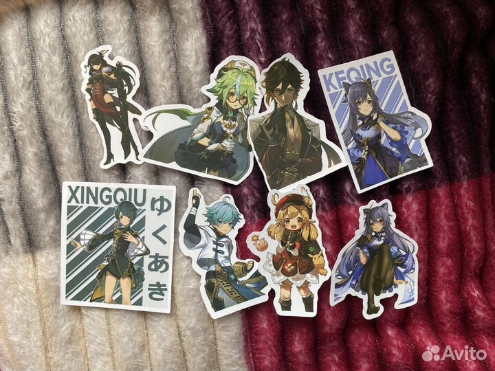 Набор стикеров Genshin Impact