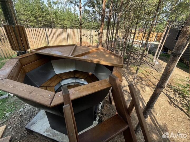 Банный чан 1700л с доставкой на участок