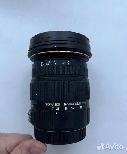 Объектив Sigma 17-50 f2.8 для Canon