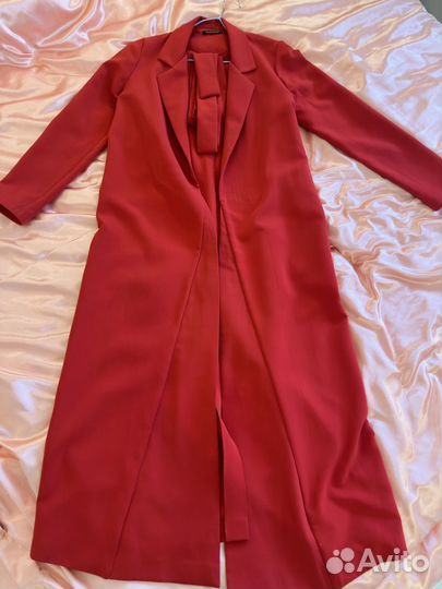 Платье халат красное namelazz