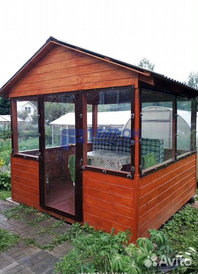 Жидкие окна для беседки