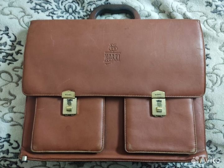 Мужской кожаный портфель Nobel