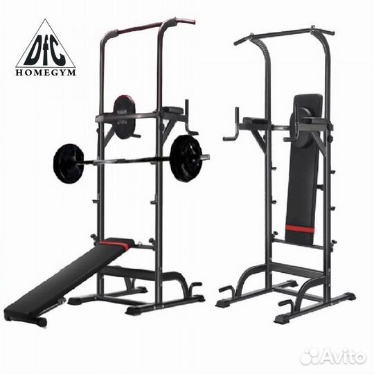 Турник - брусья со скамьей DFC G005