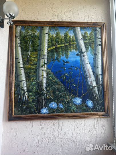 Картина маслом на холсте / деревянная рама