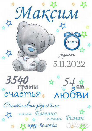 Постер, метрика и т.д