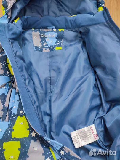 Зимний комбинезон crockid 62 68 + флисовый комбез