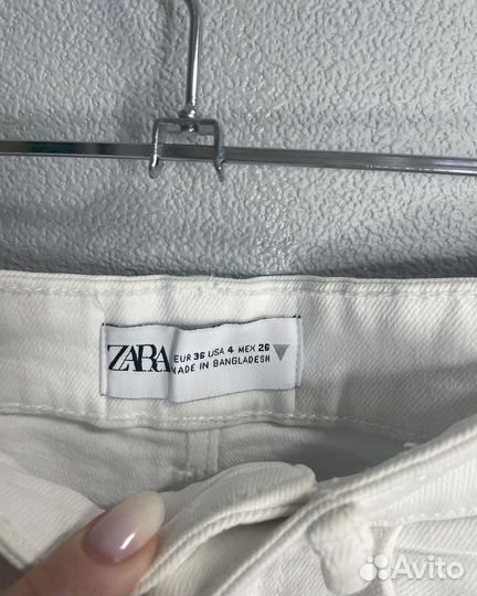 Джинсовые шорты zara 36