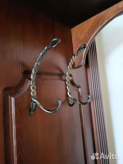 Вешалка в прихожую (прихожая) из дерева (ясень)