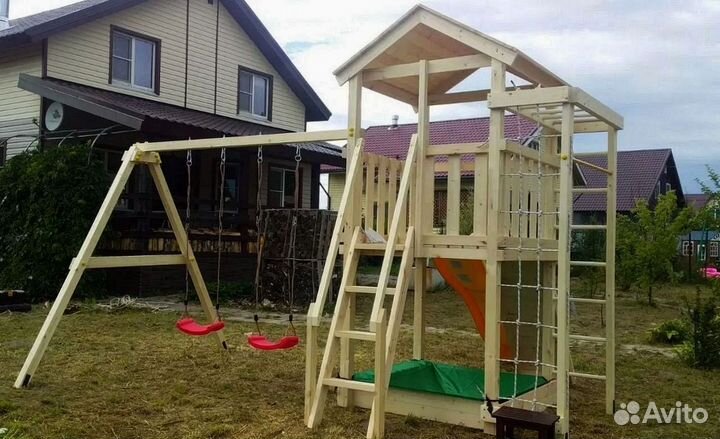 Детский уголок (домик + песочница) Савушка