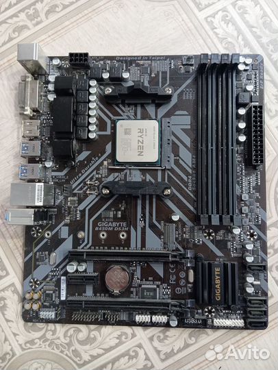 Процессор AMD ryzen 5 3500x + мат. плата gigabyte