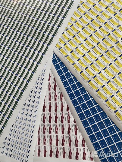 Печать наклеек стикеров баннеров