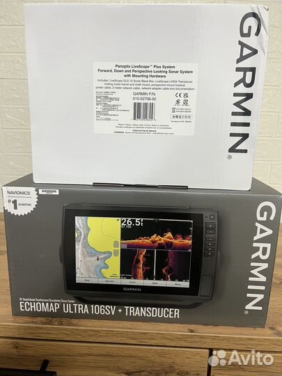 Garmin Echomap Ultra 106sv Panoptix LVS34