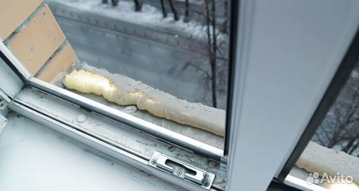 Ремонт окон, Замена уплотнительной резинки. Обслуж