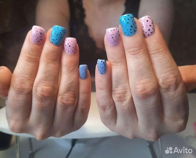 Маникюр с покрытием гель лак, Коломяги