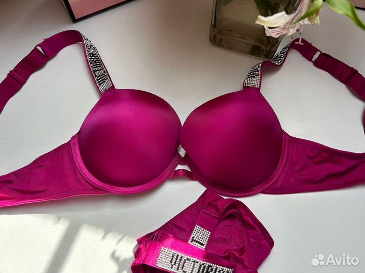 Victoria secret комплект фуксия 75В 80В 85В