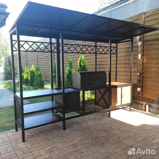 Мангал с печкой