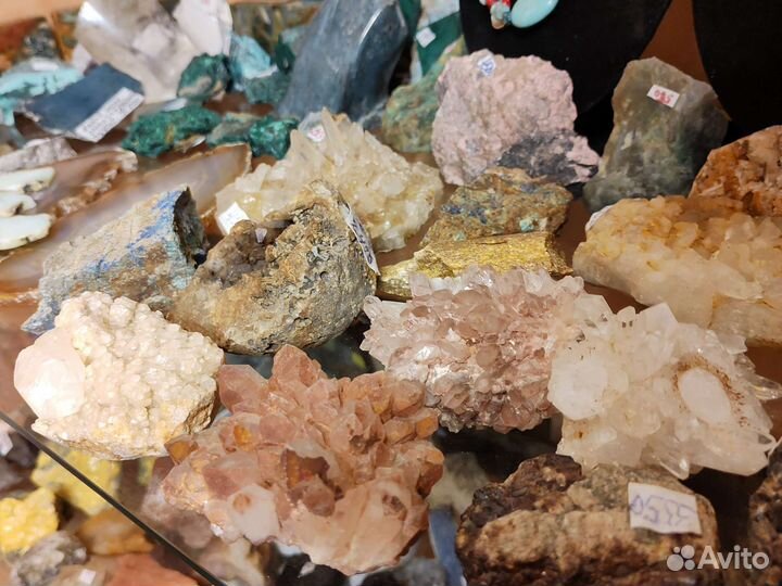 Коллекционные минералы, окаменелости, шкатулки и