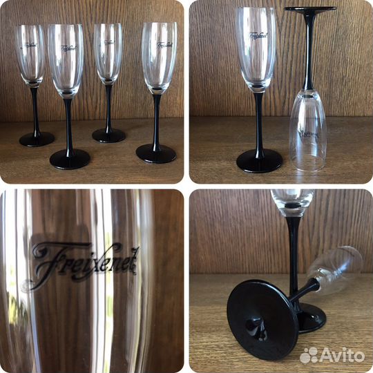 Фужеры хрустальные СССР цветные Разные наборы