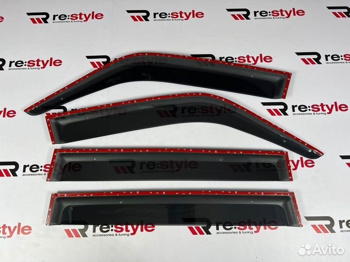 Ветровики Toyota Land Cruiser Prado 95 Kanglong