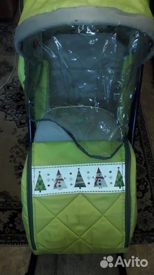 Продам санки-коляска и обувь в подарок (27 размер)