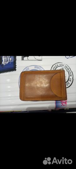 Продам кожаный кошелёк -зажим на магнитах