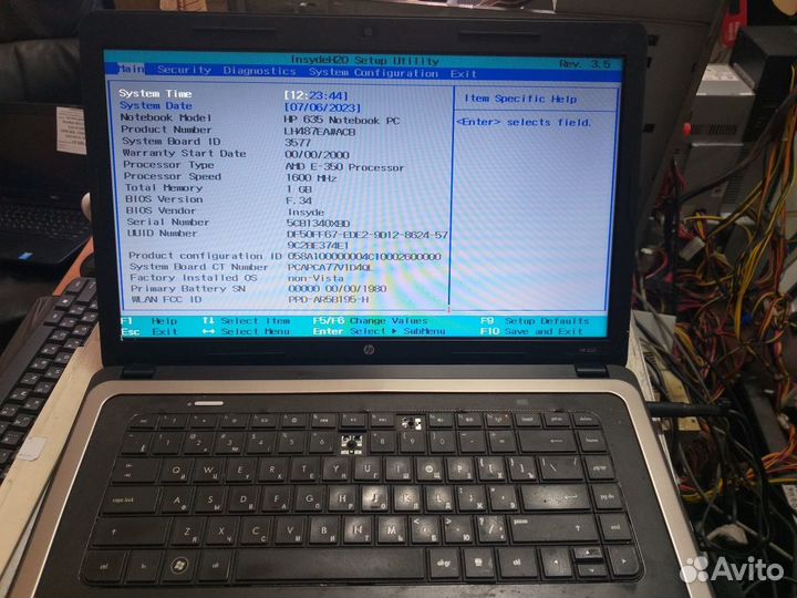 Материнская плата на ноутбук HP 635