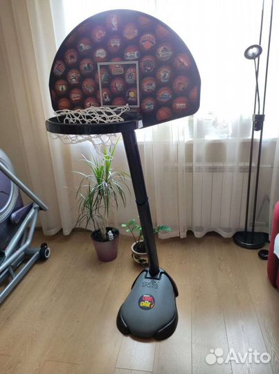 Баскетбольное кольцо со щитом (90/135), стойка