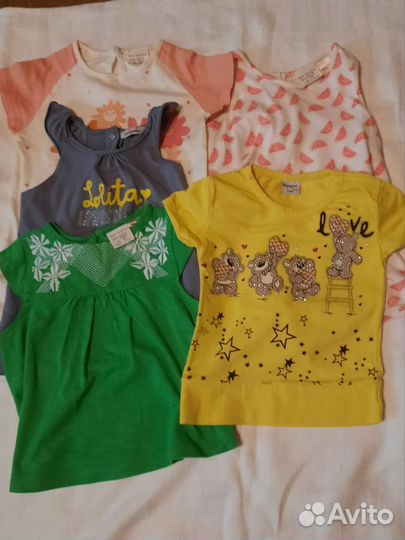 Одежда для девочки пакетом 12-18 мес.,86 см