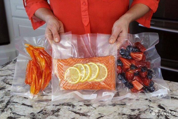 Герметичные вакуумные пакеты для заморозки овощей