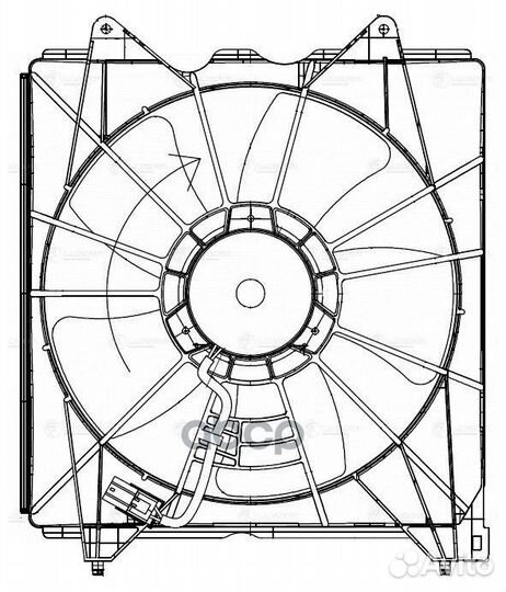Вентилятор радиатора Honda Accord (08) 2.4i (с