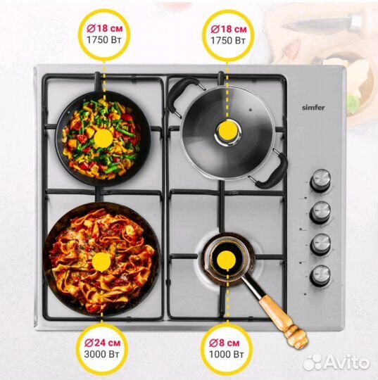 Газовая варочная панель simfer