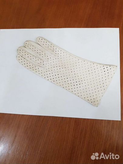 Продаю кожаные перчатки женские, размер 6,5