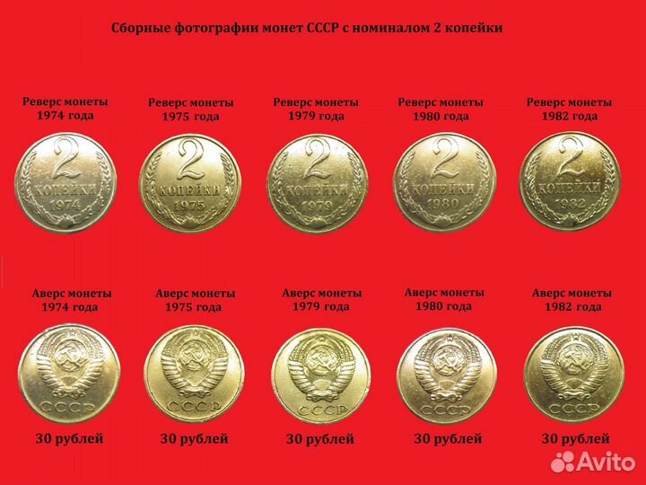 Монеты СССР 2 и 3 копейки