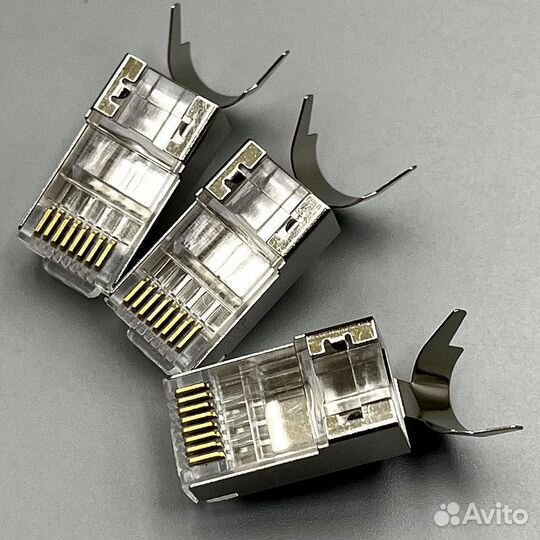 Коннекторы rj 45 7 категории для витой пары, 10шт