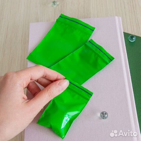 Пакеты с замком Zip-Lock (грипперы) зеленые