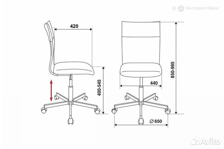 Кресло офисное Бюрократ CH-1399/black