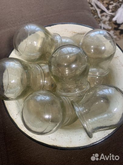 Банка медицинская стеклянная