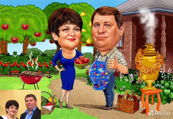 Шаржи и портреты в образе по фото