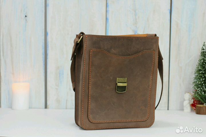 Сумка мужская кожаная