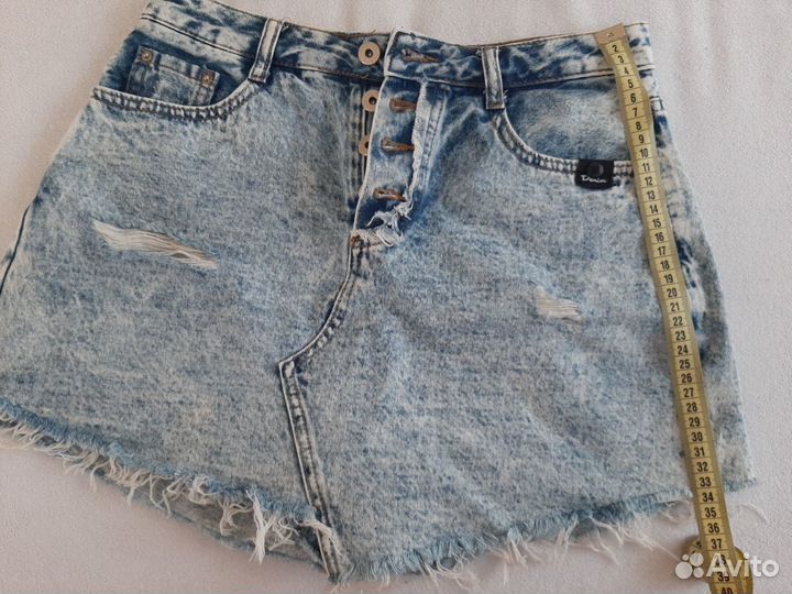 Юбка-шорты джинсовая 44 размера