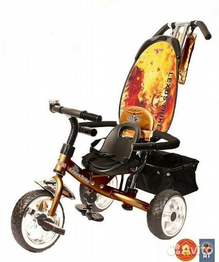 Трехколесный велосипед с ручкой