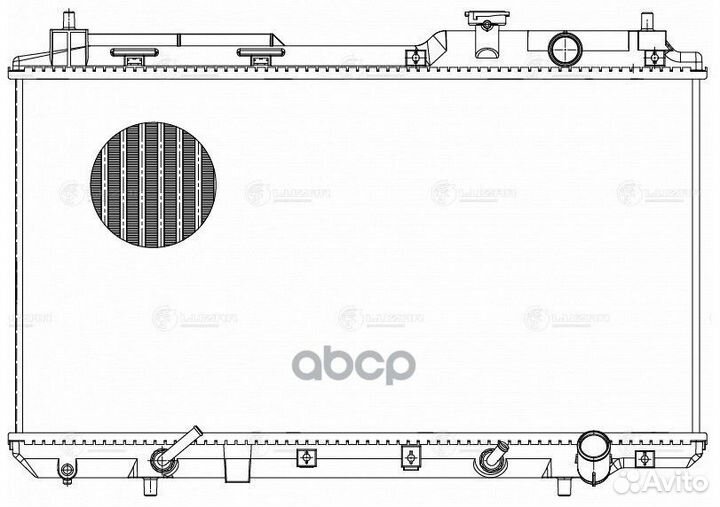 Радиатор охлаждения Honda CR-V 95- 2.0i ат Luzar