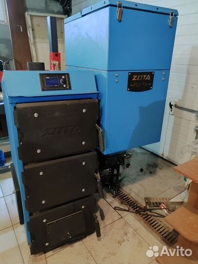 Твердотопливный котел автоматический zota forta 25