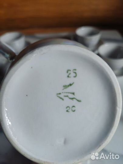 Сервиз кофейный, Чайник Мадонна, Кисловодск ваза