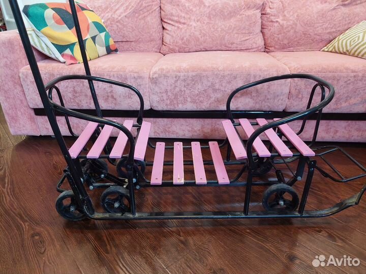 Санки двухместные