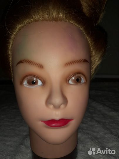 Голова манекен с волосами для причёсок