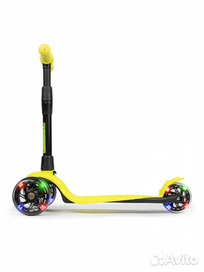 Самокат детский baby (светящиеся колеса) лимонный