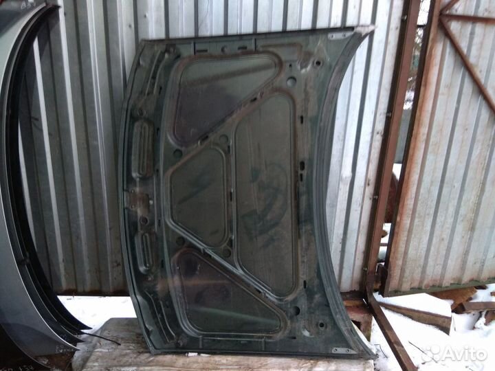 Капот Ауди А3 8Л Audi A3 8L серо-зеленый