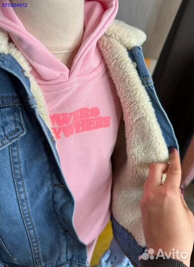 Утепленная джинсовка на девочку